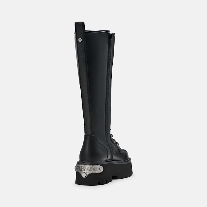 Buffalo BRAKE LACE UP HI - VEGAN NAPPA black 104583 4
