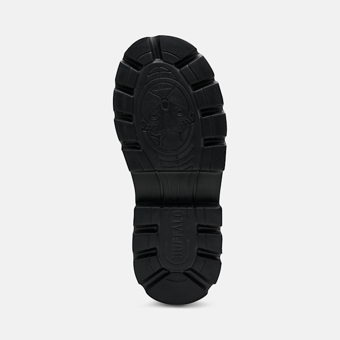 Buffalo BRAKE OVERKNEE - VEGAN NAPPA nero 104586 5