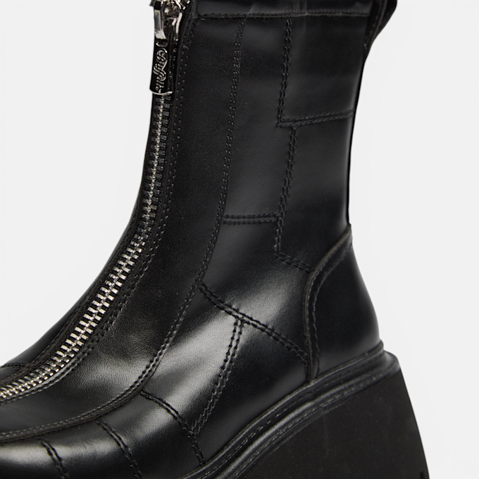 Buffalo STACY FRONT ZIP - VEGAN NAPPA Nero 104587 4