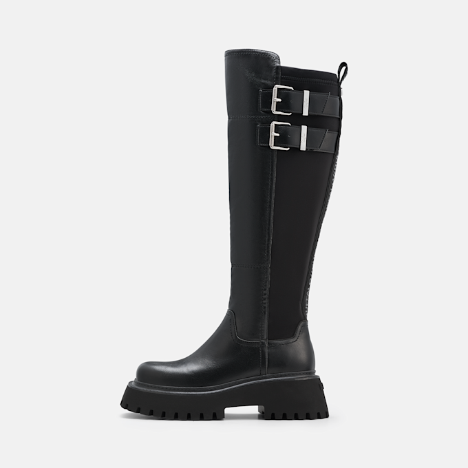 Buffalo STACY BIKER HI - VEGAN NAPPA negro 104590 1