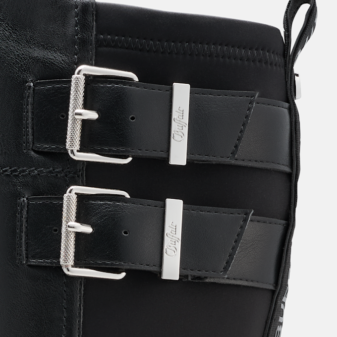 Buffalo STACY BIKER HI - VEGAN NAPPA negro 104590 6