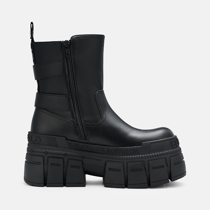 Buffalo GOSPHER BIKER LO - VEGAN NAPPA nero 104592 2