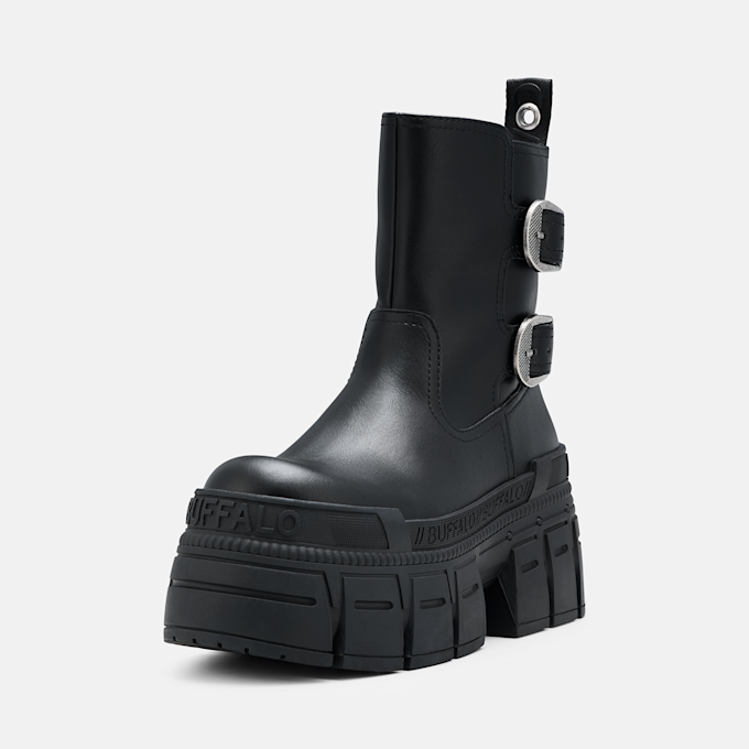 Buffalo GOSPHER BIKER LO - VEGAN NAPPA nero 104592 3