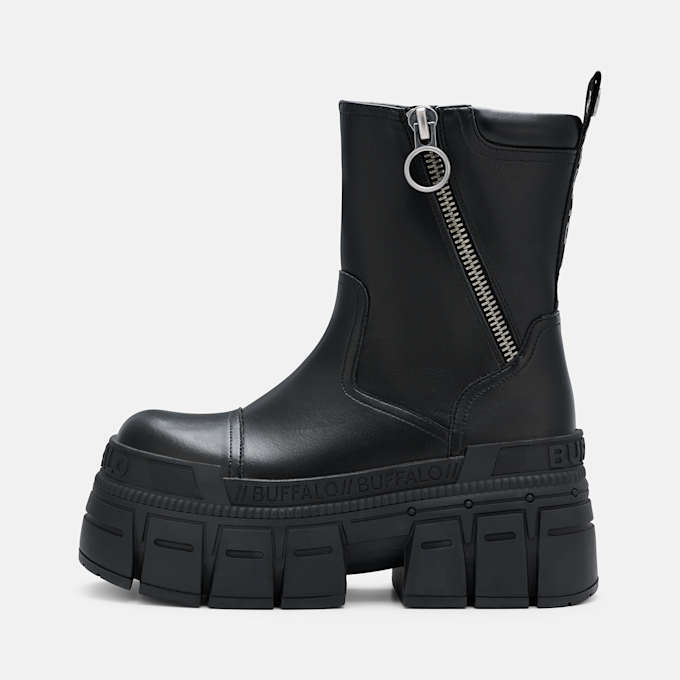 Buffalo GOSPHER  ZIP MID - VEGAN NAPPA noir 104593 1