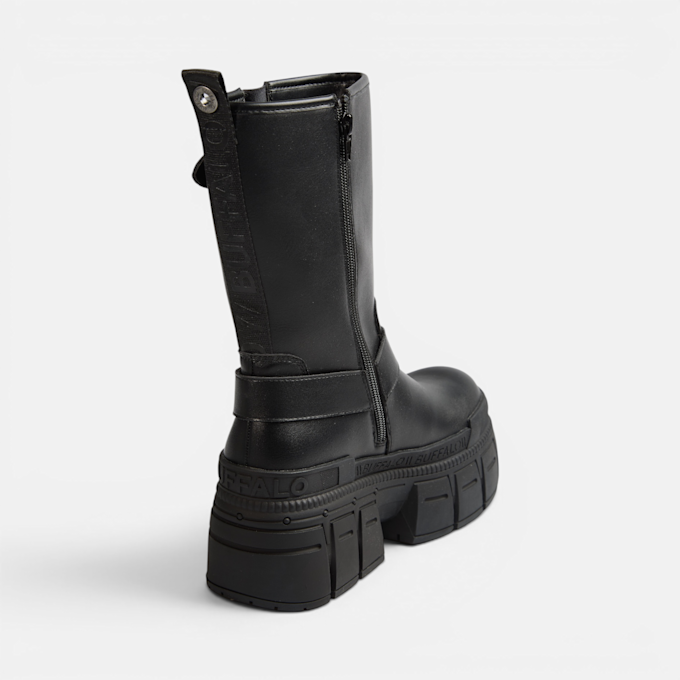 Buffalo GOSPHER BIKER MID- VEGAN NAPPA schwarz 104594 3