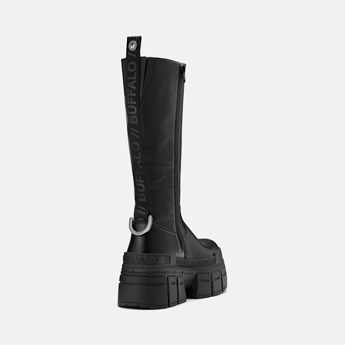 Buffalo GOSPHER PULLON HI - VEGAN NAPPA black 104598 4