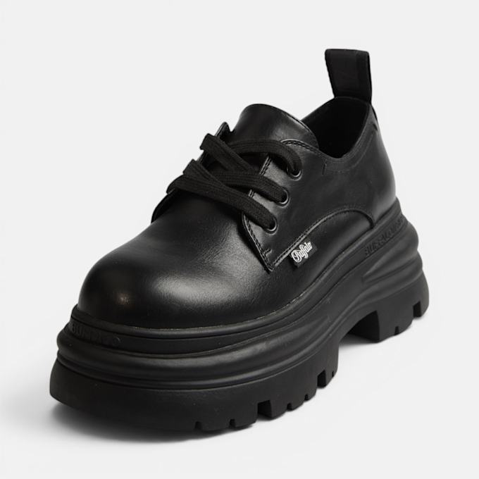 Buffalo DIONE LACE UP LO - VEGAN NAPPA black 104597 2
