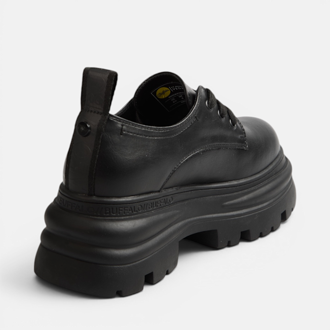 Buffalo DIONE LACE UP LO - VEGAN NAPPA Nero 104597 3