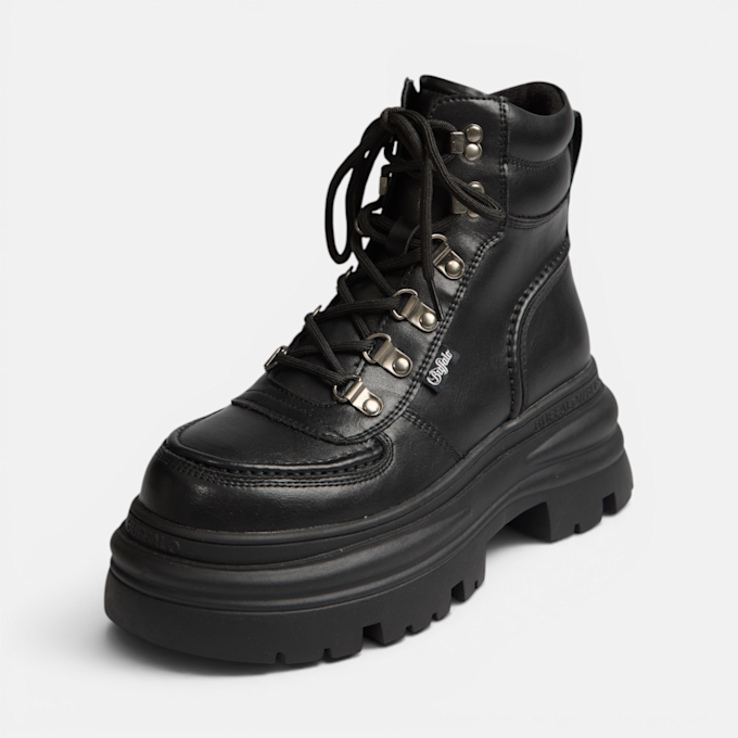 Buffalo DIONE HIKE MID - VEGAN NAPPA black 104601 2
