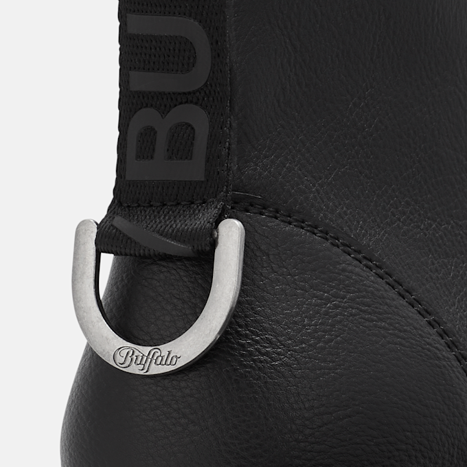 Buffalo PHANTOM FRONT ZIP - VEGAN NAPPA Schwarz 104605 6