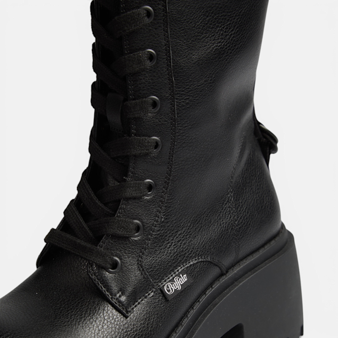 Buffalo BRAVR LACE UP HI - VEGAN NAPPA Schwarz 104623 4