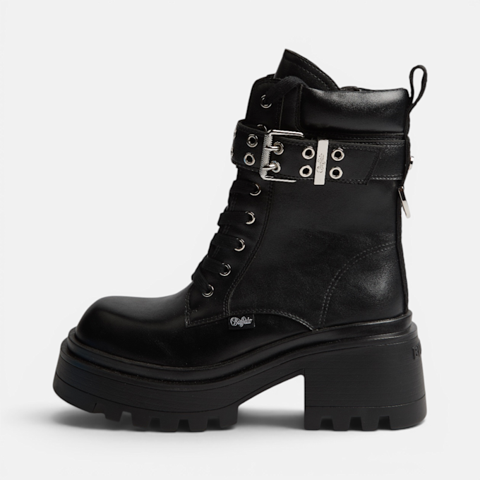 Buffalo LIV LACE UP MID - VEGAN NAPPA Nero 104627 1