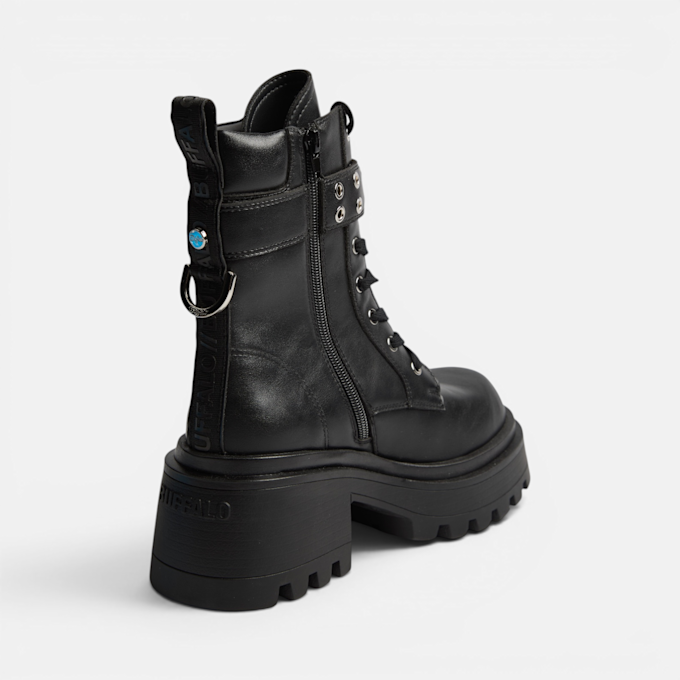 Buffalo LIV LACE UP MID - VEGAN NAPPA Schwarz 104627 3