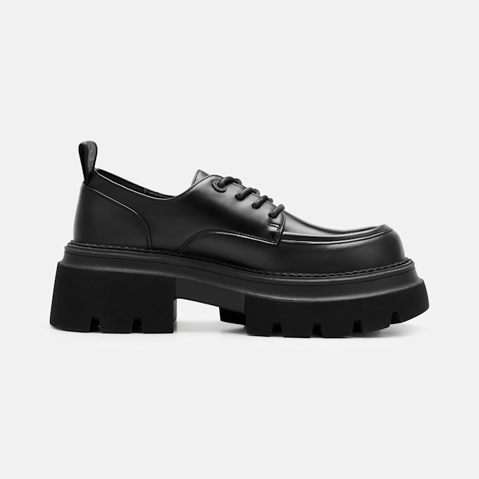 Buffalo MAVE LACE UP LO - VEGAN NAPPA black 104636 2