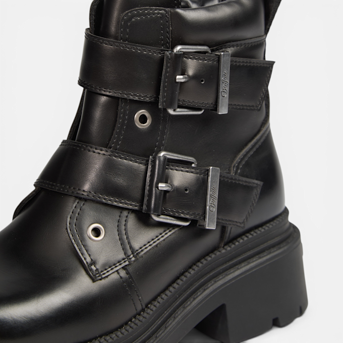 Buffalo CATHY BIKER MID TB - VEGAN NAPPA noir 104639 4