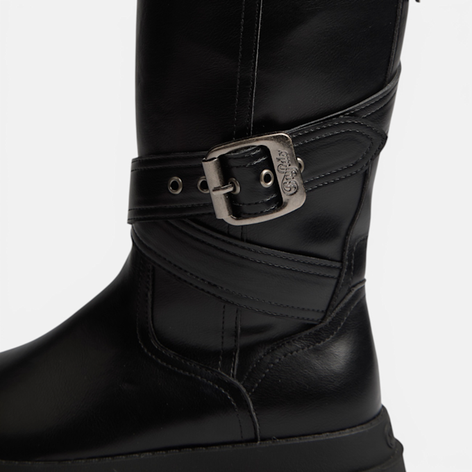 Buffalo PLUTO BIKER HI - VEGAN NAPPA Schwarz 104648 4