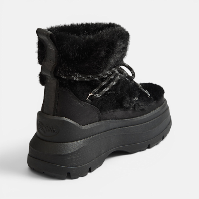 Buffalo OLYMPIA FUR BOOT - VEGAN NAPPA/FUR schwarz 104688 3