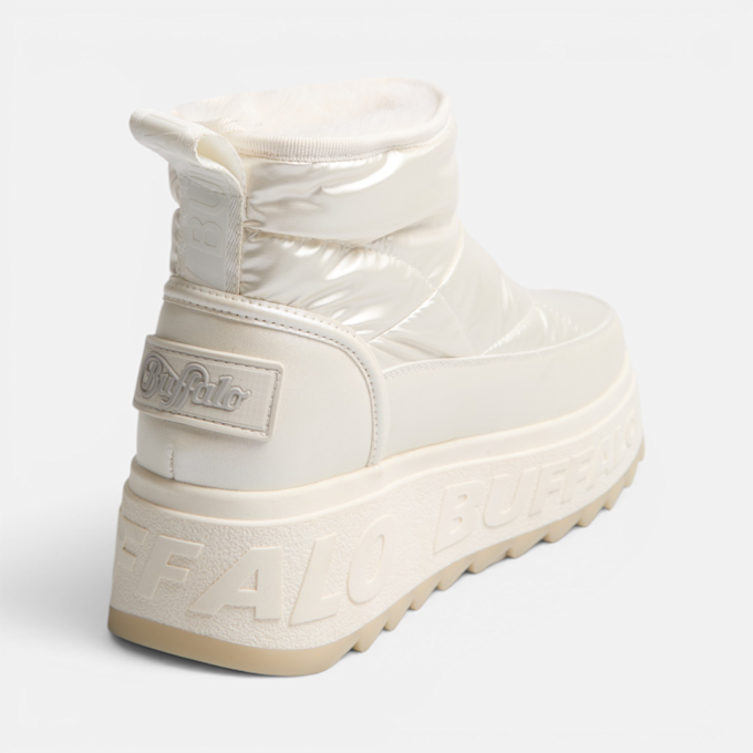 Buffalo ELIZA SNOW SHORT - VEGAN NAPPA/NYLON blanc 104694 3