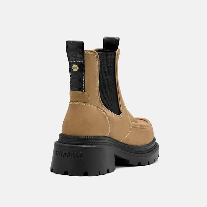 Buffalo JACK CHELSEA - VEGAN NUBUCK Beige 104701 4