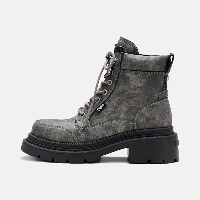 Buffalo JACK LACE UP MID - VEGAN NUBUCK grau 104700 1