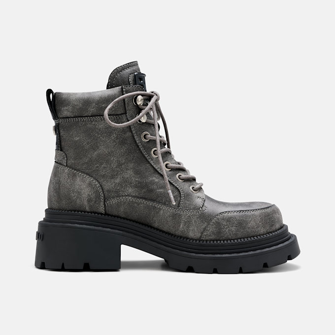 Buffalo JACK LACE UP MID - VEGAN NUBUCK grau 104700 2