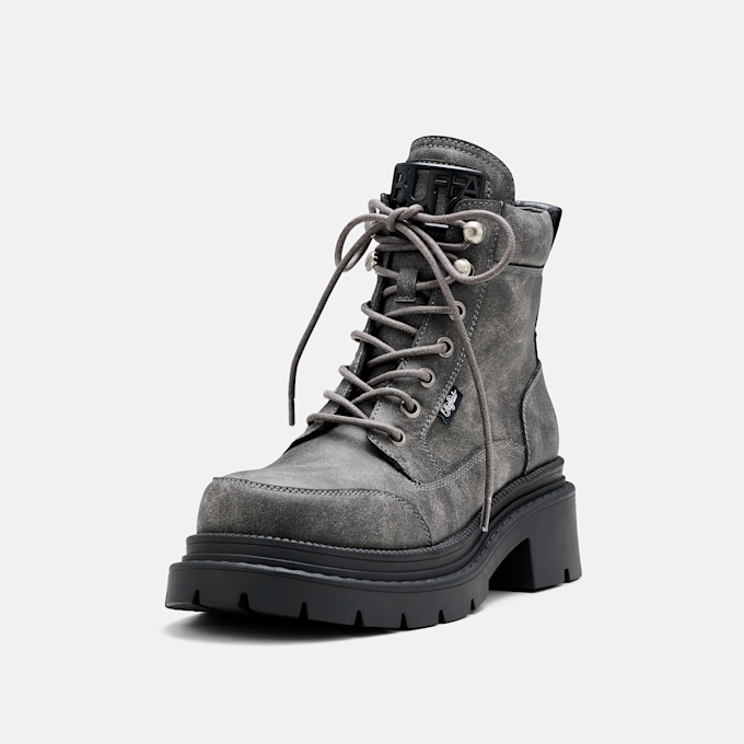 Buffalo JACK LACE UP MID - VEGAN NUBUCK grau 104700 3