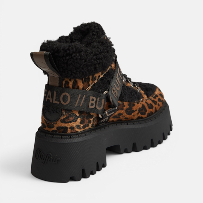 Buffalo ASPEN COM MID WARM - VEGAN FUR schwarz 104713 3