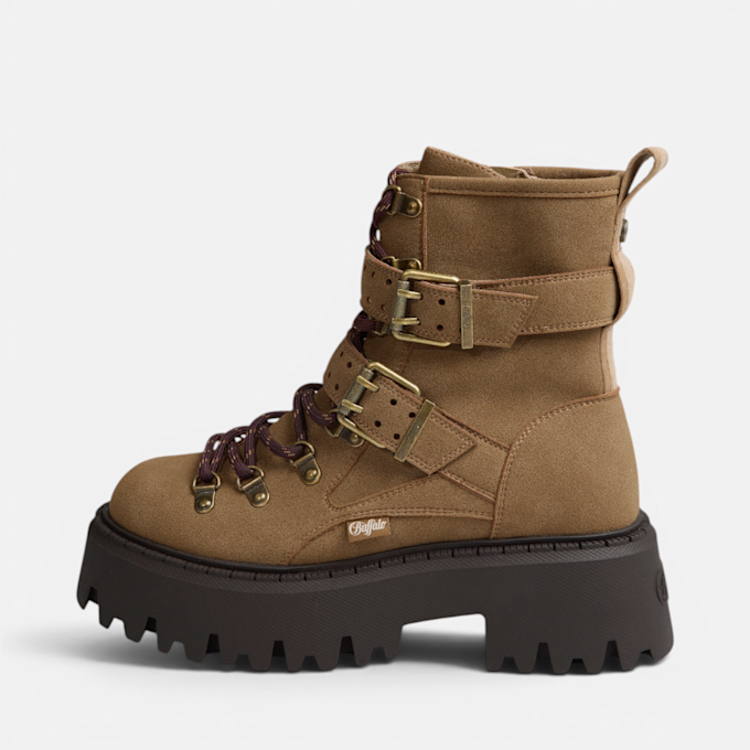 Buffalo ASPEN HIKE MID - VEGAN SUEDE Marrone 104718 1