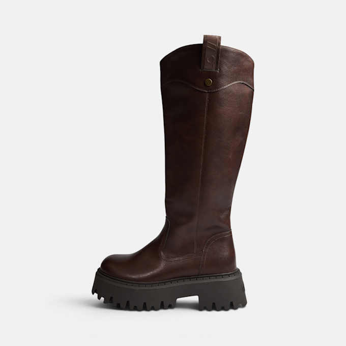 Buffalo ASPEN RIDING BOOT HI - VEGAN NAPPA marrón 104724 1