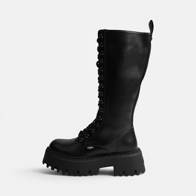 Buffalo ASPEN LACE UP HI - VEGAN NAPPA black 104726 1