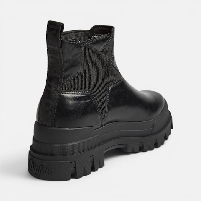 Buffalo ASPHA STAR CHELSEA - VEGAN NAPPA noir 104728 3