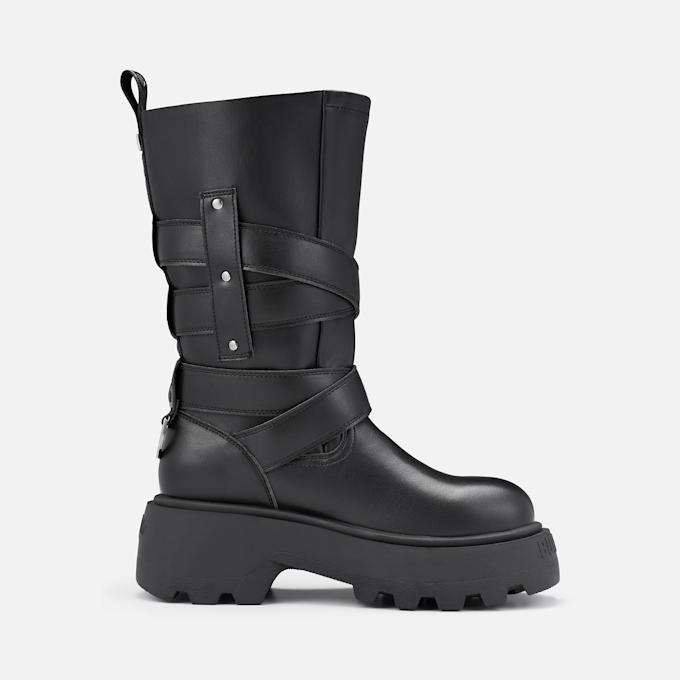 Buffalo PHANTOM BIKER HI - VEGAN NAPPA Nero 104754 2