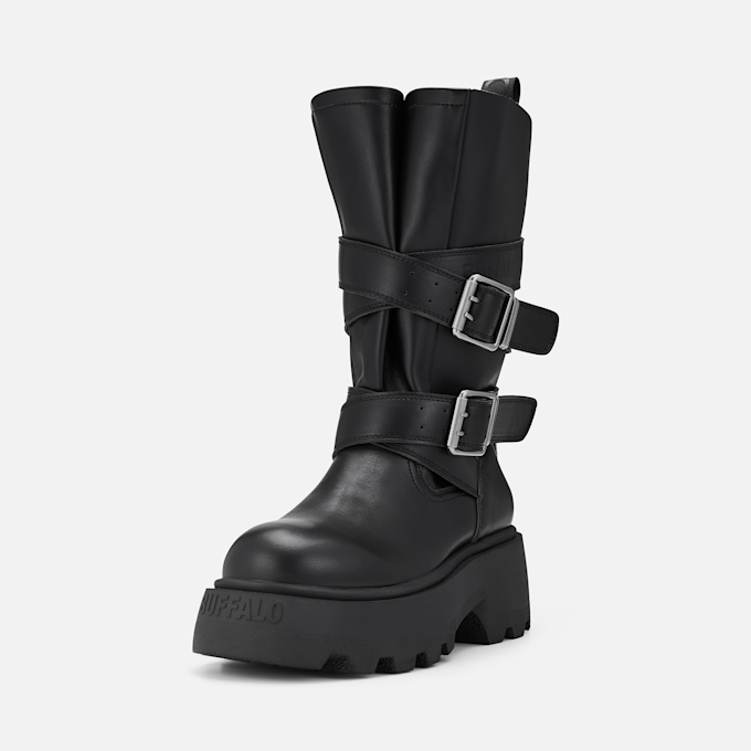 Buffalo PHANTOM BIKER HI - VEGAN NAPPA noir 104754 3