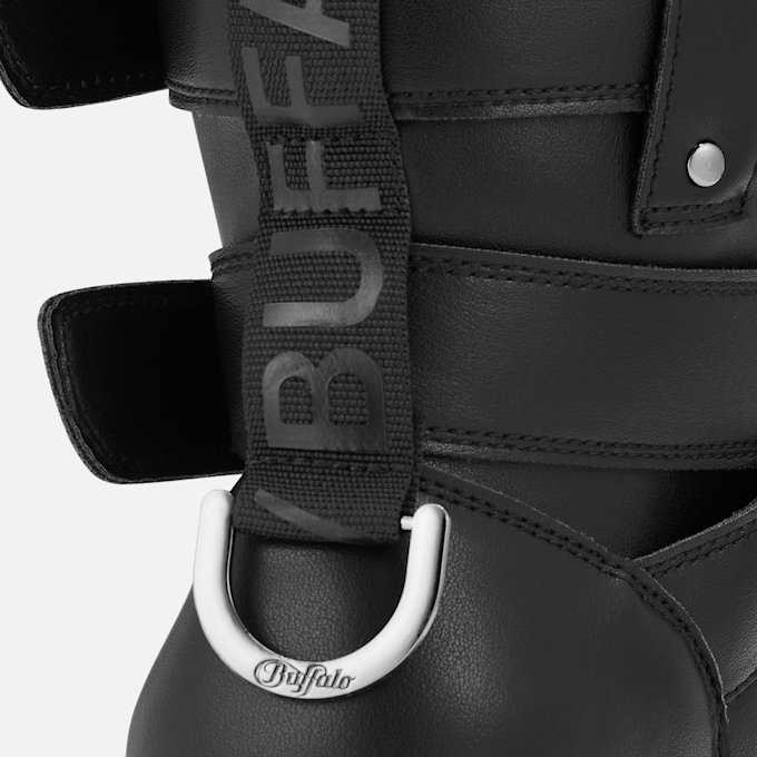 Buffalo PHANTOM BIKER HI - VEGAN NAPPA noir 104754 5
