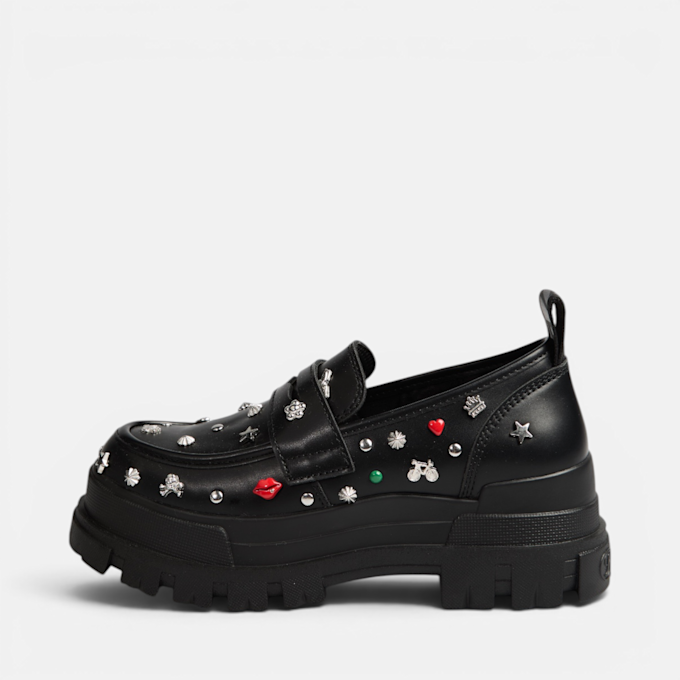 Buffalo ASPHA LOAFER PUNK - VEGAN BOX Nero 104841 1