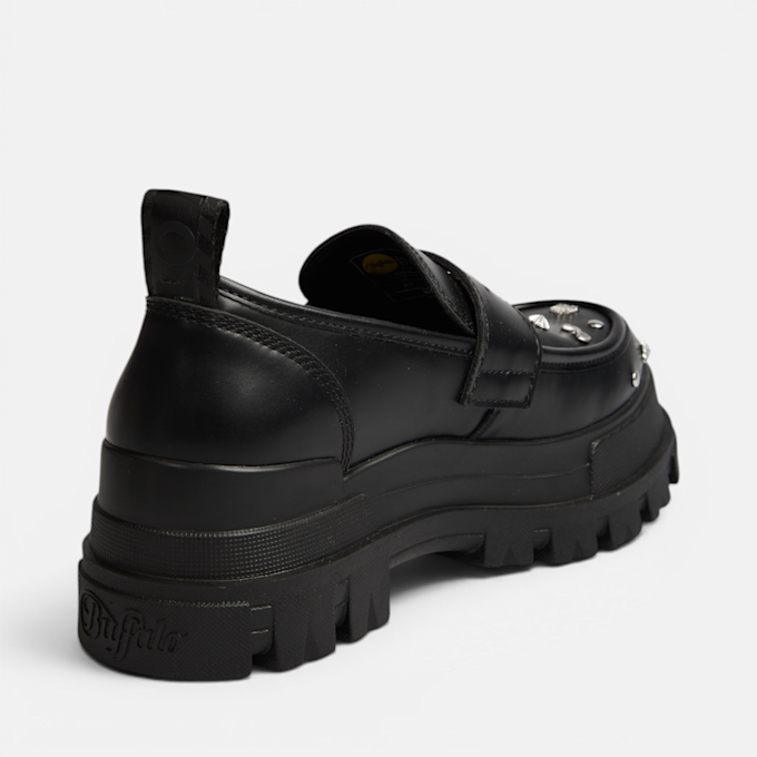 Buffalo ASPHA LOAFER PUNK - VEGAN BOX noir 104841 3