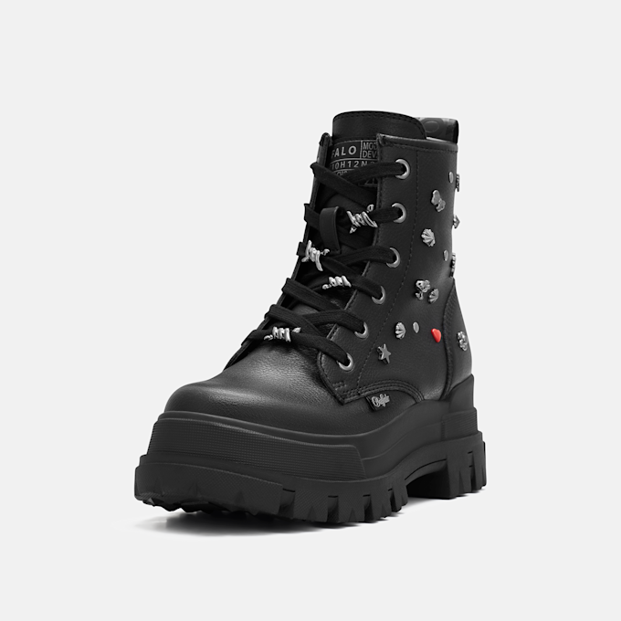 Buffalo ASPHA RLD PUNK - VEGAN NAPPA Schwarz 104842 3