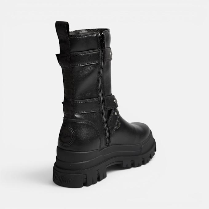 Buffalo ASPHA ZIP BIKER - VEGAN NAPPA nero 104843 3