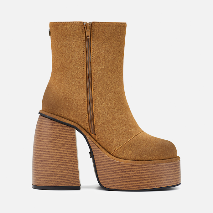 Buffalo Heart Bootie Stack brown 104865 2