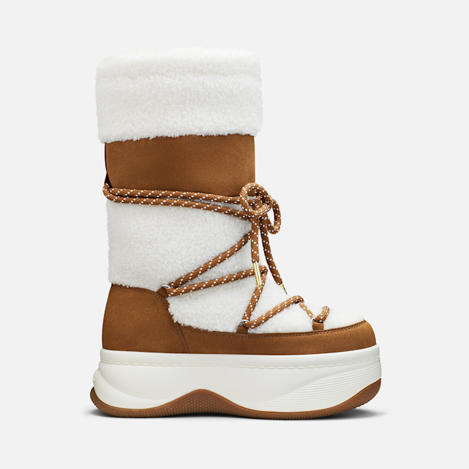 Buffalo ORCUS SNOW HI - VEGAN NUBUCK/FUR Marrone 104870 2