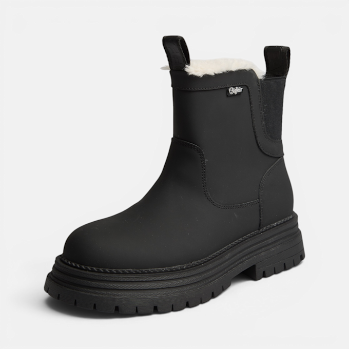 Buffalo LENNOX RAIN  SHORT WARM - VEGAN RUBBER Nero 104879 2