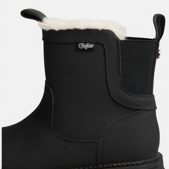 Buffalo LENNOX RAIN  SHORT WARM - VEGAN RUBBER Nero 104879 4