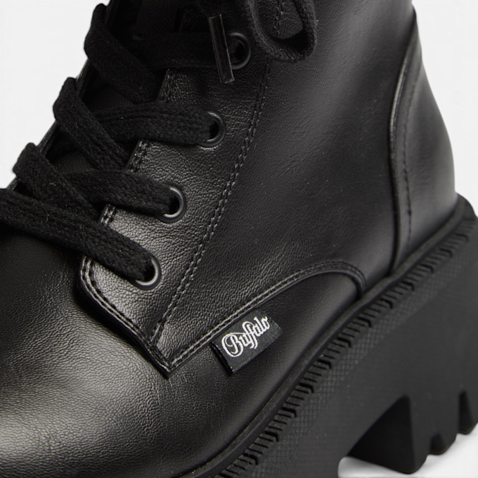 Buffalo ASPEN LACE UP MID BS - VEGAN NAPPA schwarz 104886 4