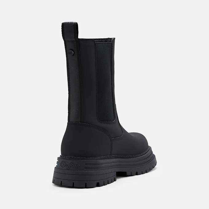 Buffalo LENNOX RAIN CHELSEA MID - VEGAN RUBBER black 104891 4