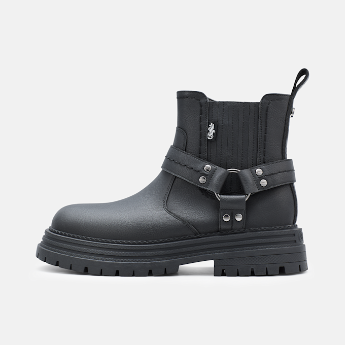 Buffalo LENNOX CHELSEA BIKER LO - VEGAN NUBUCK black 104892 1
