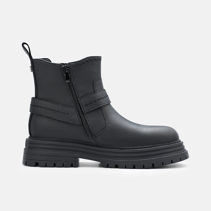 Buffalo LENNOX CHELSEA BIKER LO - VEGAN NUBUCK Schwarz 104892 2