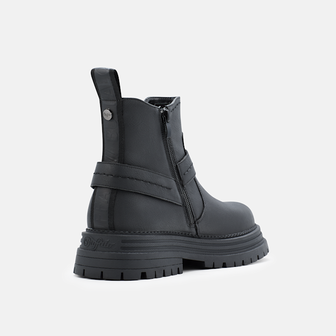 Buffalo LENNOX CHELSEA BIKER LO - VEGAN NUBUCK black 104892 4