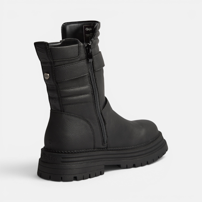 Buffalo LENNOX BIKER MID - VEGAN NUBUCK Schwarz 104896 3