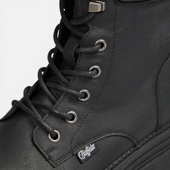 Buffalo LENNOX  WORKBOOT MID - VEGAN NAPPA noir 104930 4