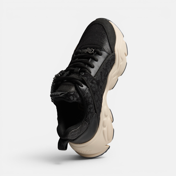 Buffalo BINARY GLAM - VEGAN NAPPA/SUEDE black 104895 4